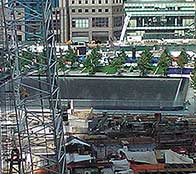 The 9-11 memorial in New York in 2011