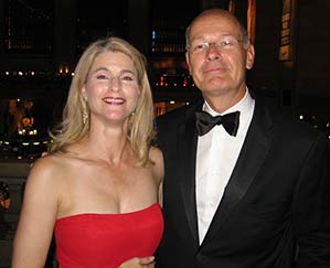 Heather Bosch with CBS News anchor Harry Smith at the 2007 Edward. R. Murrow Awards