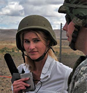 Heather Bosch reporting live-fire training with NAtional Guard troops heading to war